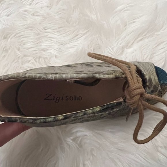 EUC Zigi Soho Faux Snakeskin Martyr Pumps Sz 7 - Picture 6 of 7